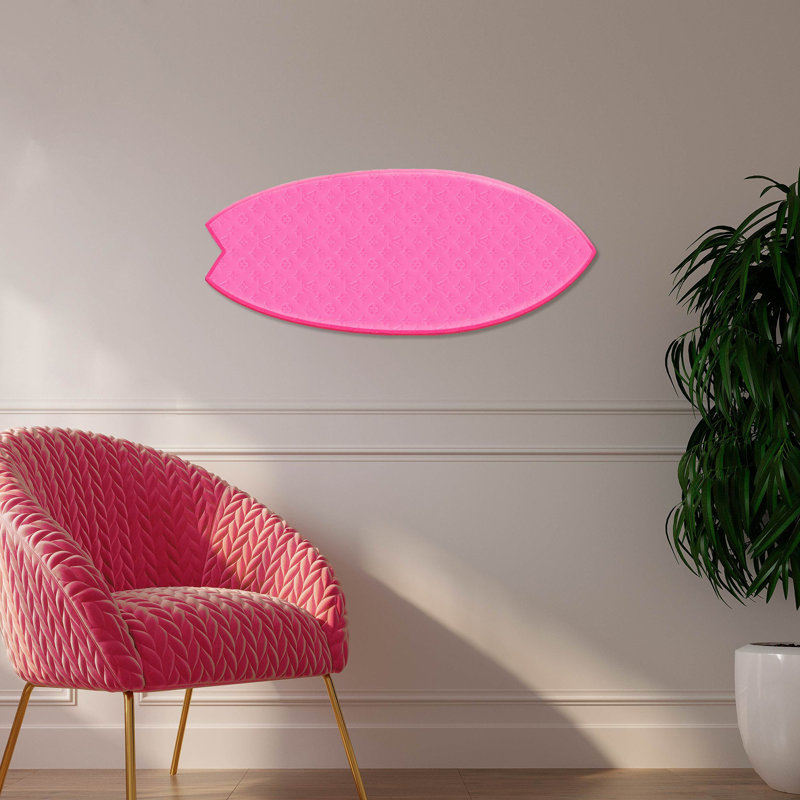 Doll Hot Pink Decorative Acrylic Skimboard by Oliver Gal