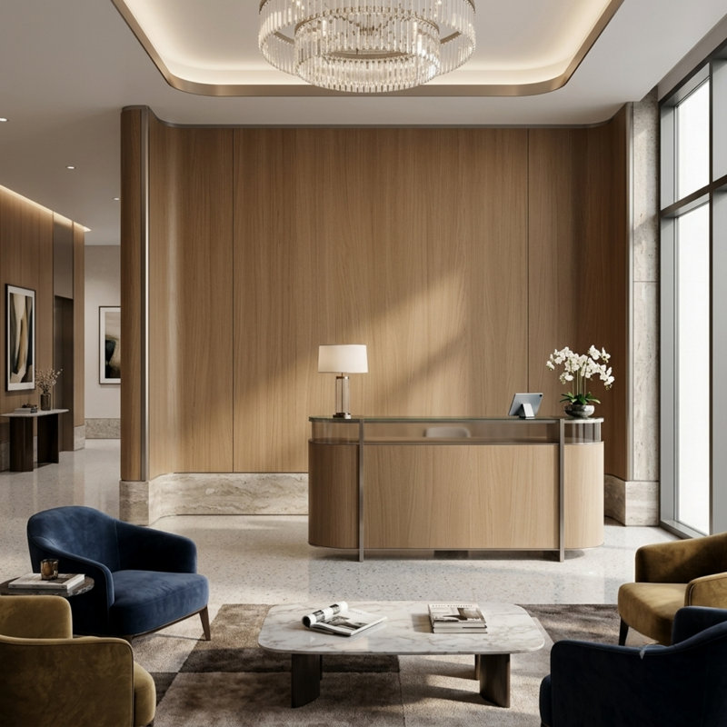 Panneaux muraux décoratifs imperméables SPC - ensemble intérieur 2 pièces (sans verrou)