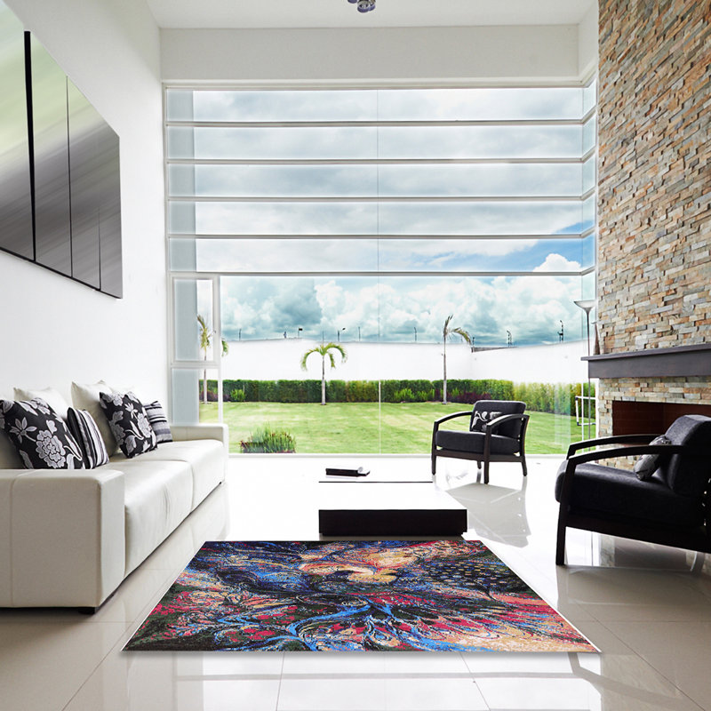 Oriental Indoor Rug, Square 6'