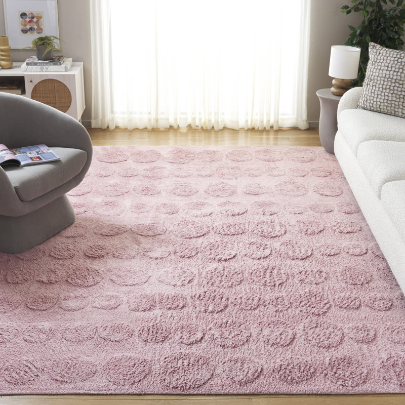 Easy Care 227 Hand Tufted Recycled Cotton Machine Washable Geometric Shapes Indoor Use Only Rug, Rectangle 8' x 10'
