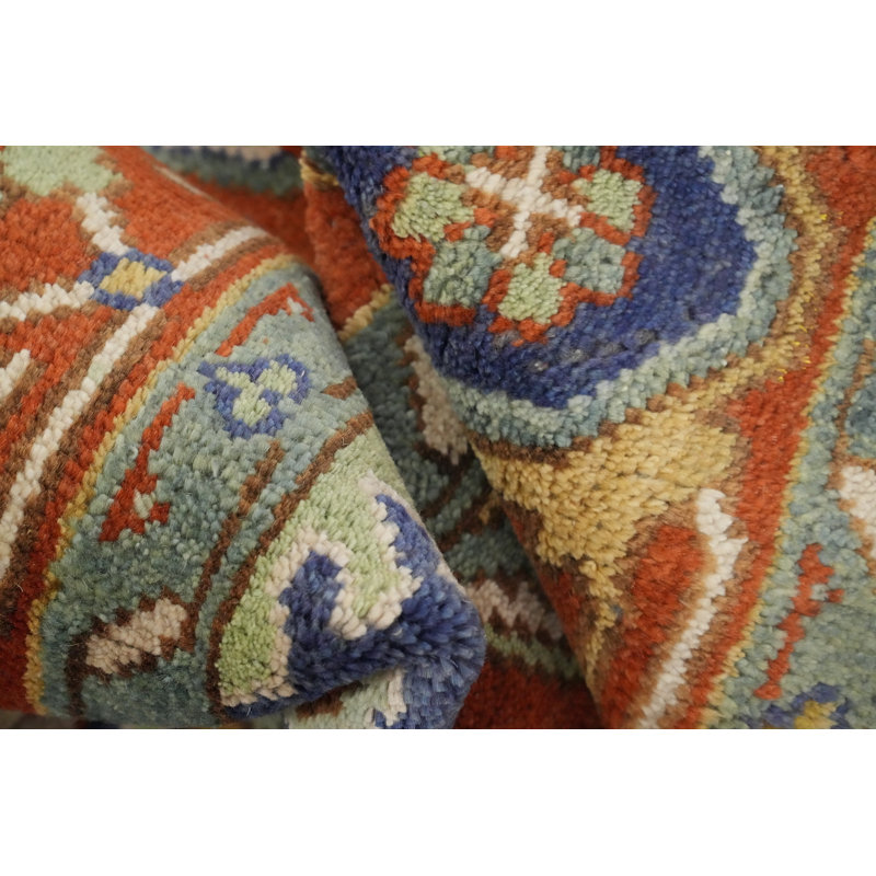Tapis géométrique fabriqué à la main 9 x 12