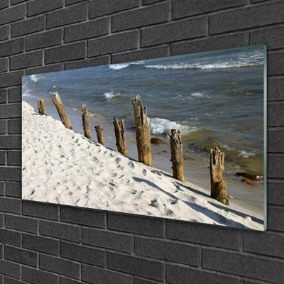 Landscape Beach Sea - No Frame Print on Glass