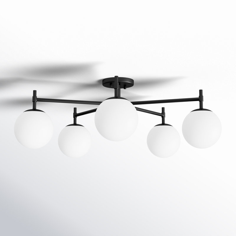 Breier Glass Semi Flush Mount