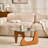 Mid-Century Modern Wood Center Table Small Farmhouse Coffee Table For Living Room, Brown-787249118-787249119-787249121