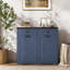 Armoire poubelle double inclinable Farmhouse Blue
