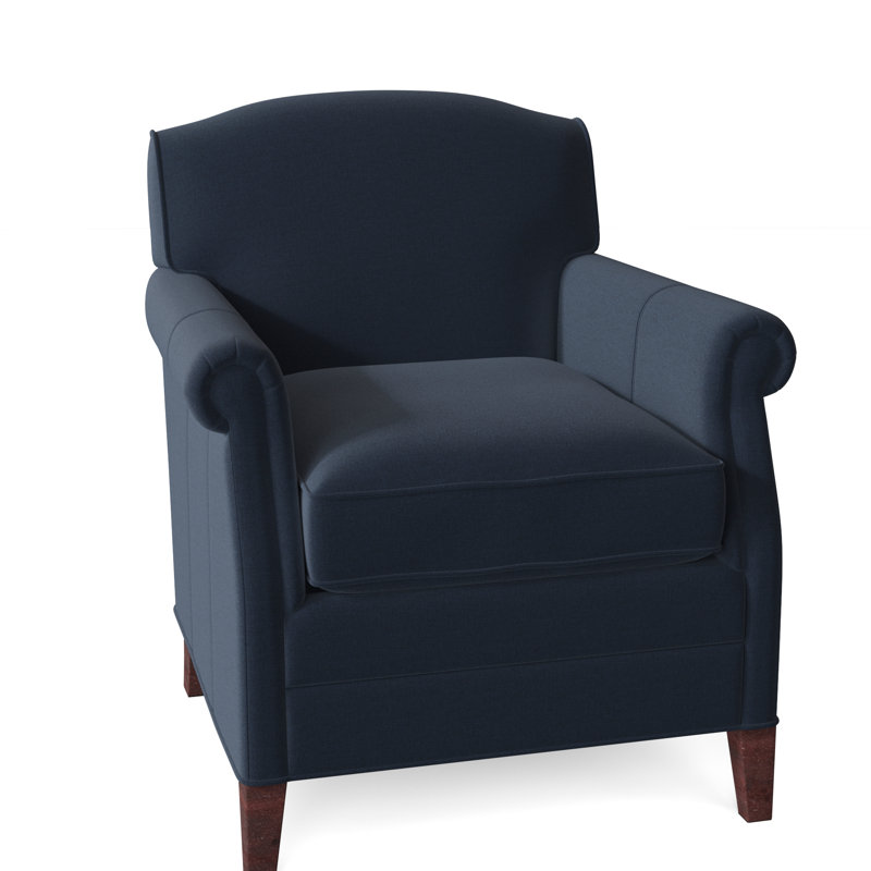 Dresden 29" W Armchair, Hazelnut, Indigo (8789 90)
