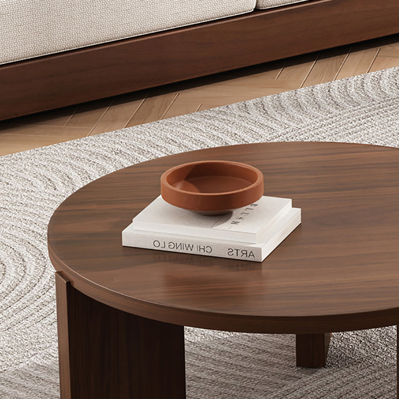 Light luxury high-grade black walnut tea table
