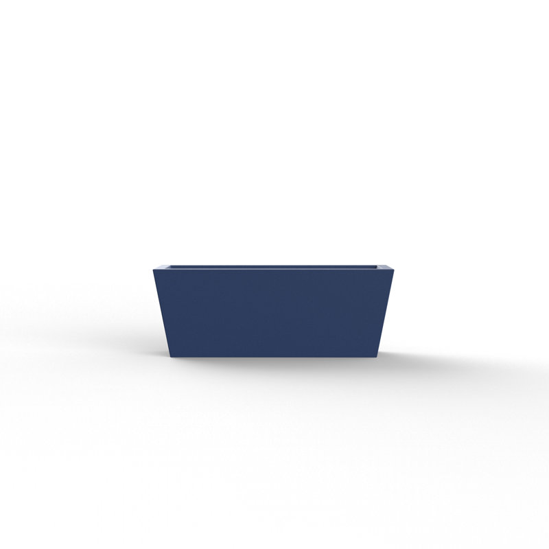 Conic Resin Planter Box, Anthracite, 11.75" H x 31.5" W x 11.75" D