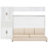 Full Size Bed White, With , Shelves, & - Ideal For Small Living Spaces White Wall Multifunctional, Space Saving, Easy To Use Apartments