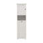 Armoire à linge blanche inclinable avec sac amovible, armoire de rangement à une porte
