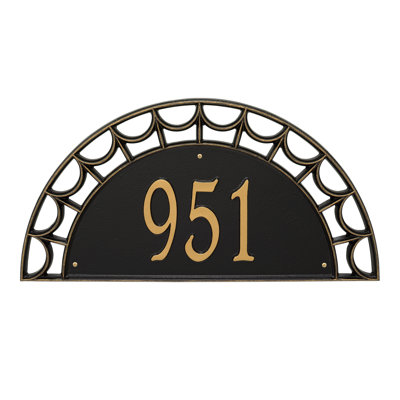 Signature Series 1-Line Wall Address Plaque
