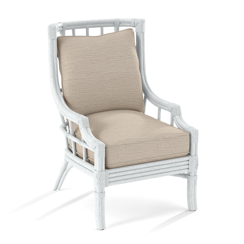 Seville Armchair, Elite Dove Linen, Frost White