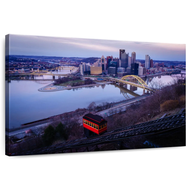 Sireci Overlooking Pittsburgh, 24" H x 36" W