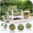Wynee 24"W X 24"D Outdoor Cushions 6.5'' Deep Seating Cushion Set Indoor and Outdoor Seat / Back Cushion, Only Cushions-1140651270