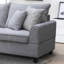 Canapé modulaire en tissu l 99,5 po avec méridienne orientée à gauche et repose-pieds avec rangement