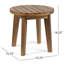 Table d'appoint 16 po en bois, finition, table Charisma rustique en design, résistante aux intempéries