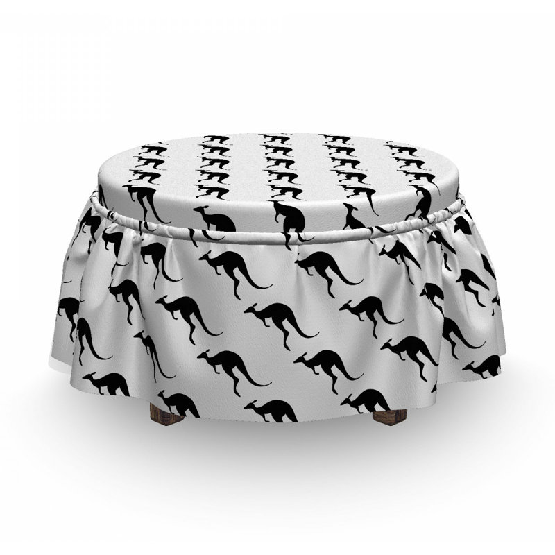 Box Cushion Ottoman Slipcover