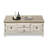 White Solid + Manufactured Wood Rectangular Coffee Table-1072809645