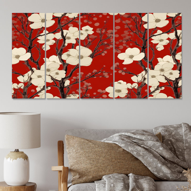 Traditional Plants & Flowers Wall Decor on Metal