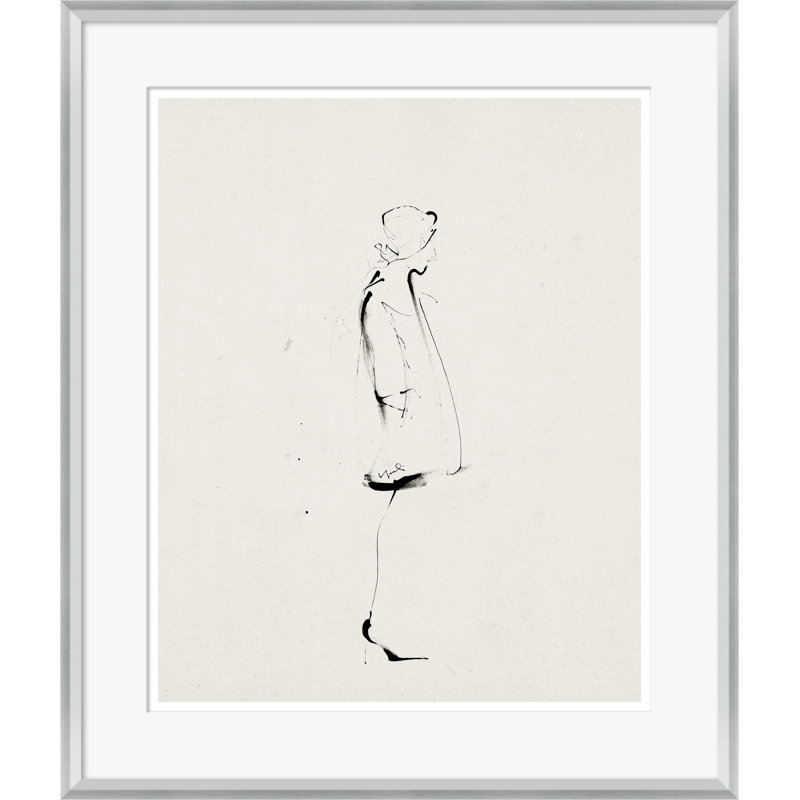 Woman In A Raincoat Giclee Print by Yuki Osada, 26.5'' H x 22.5'' W x 1.75'' D