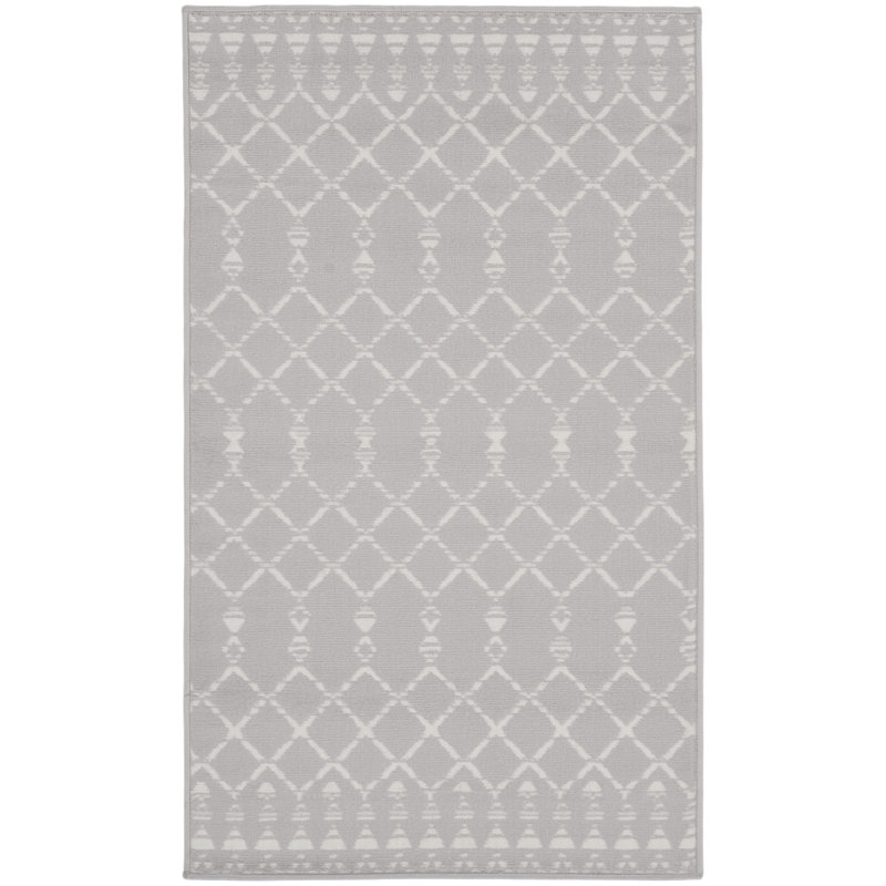 Tapis gris / ivoire Casimier, Rectangle 3 pi x 5 pi