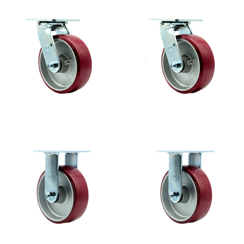 Poly on Aluminum Caster