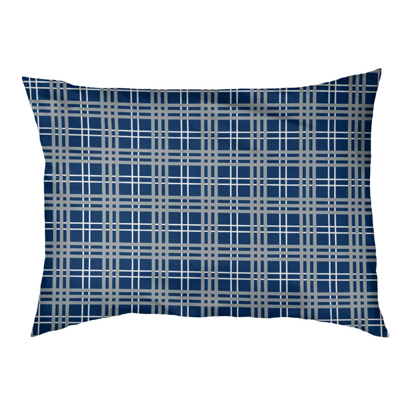 Coussin d’intérieur de luxe Detroit football, Grand (l 40 po x p 30 po x p 5 po), Speed Blue/White/Gray