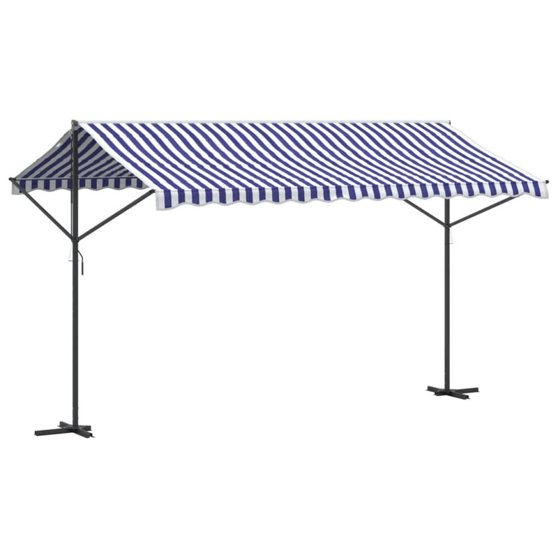 Dakota Fields 300cm D Polyester Cover Retractable Freestanding Awning, 4m W x 3m D