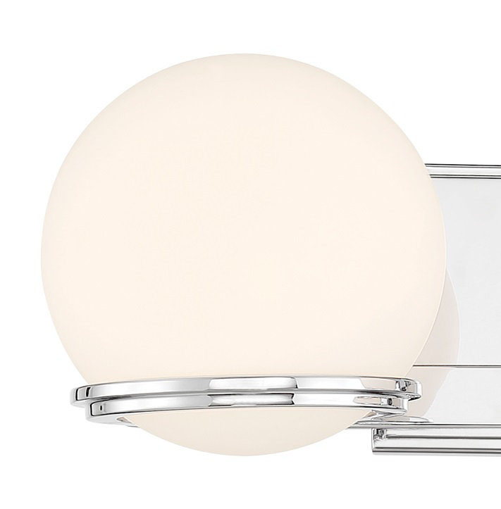 Ivy Bronx Condola Chrome With Etched Opal Led Vanity Light, 2