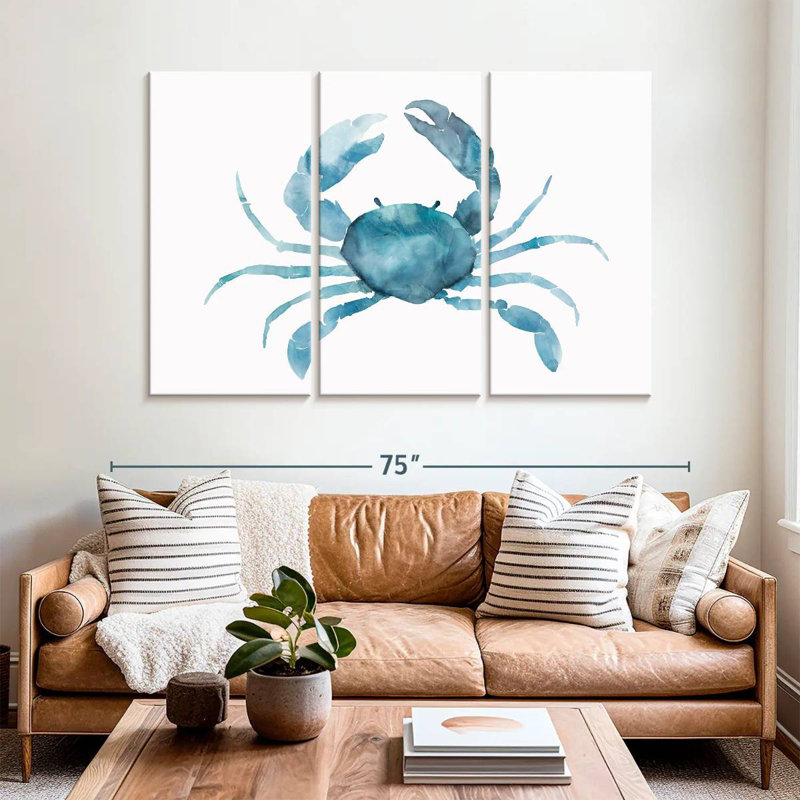 Crabe bleu Brampt, H 42 po x l 65 po