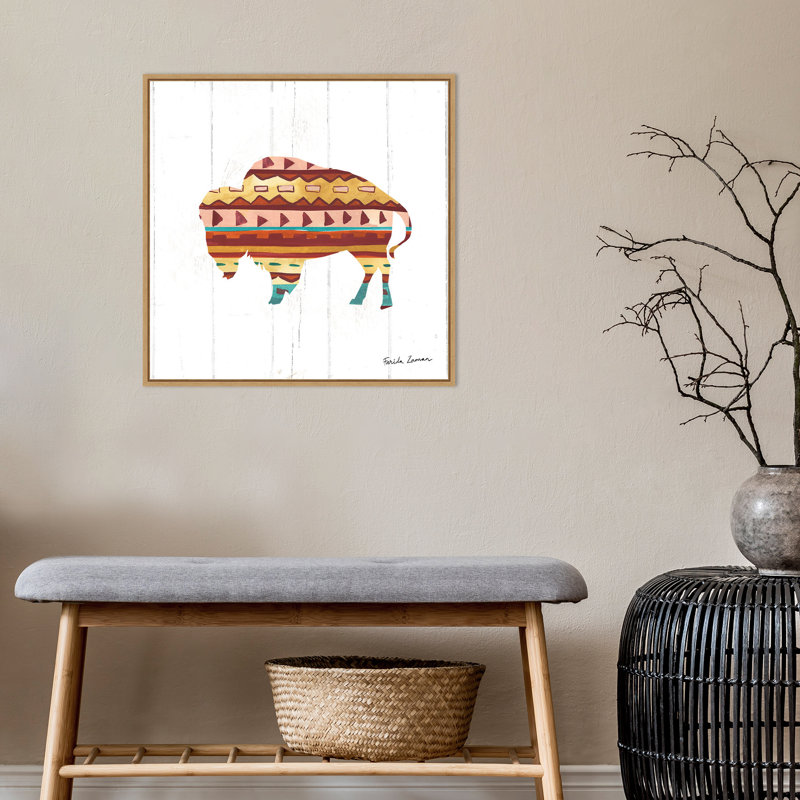 « sud-ouest vibes », art encadré "buffalo toile" Baltes