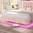 Upholstered Platform Bed with LED Lights, Charging Port, Floating Bed-2140033194-2083676633