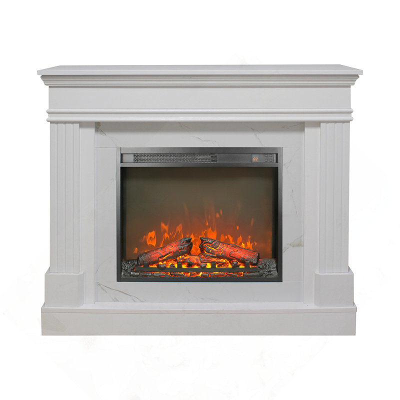 44" Electric Fireplace With Mantel