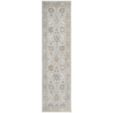 Hand Knotted Wool Area Rug in Cream And Silver