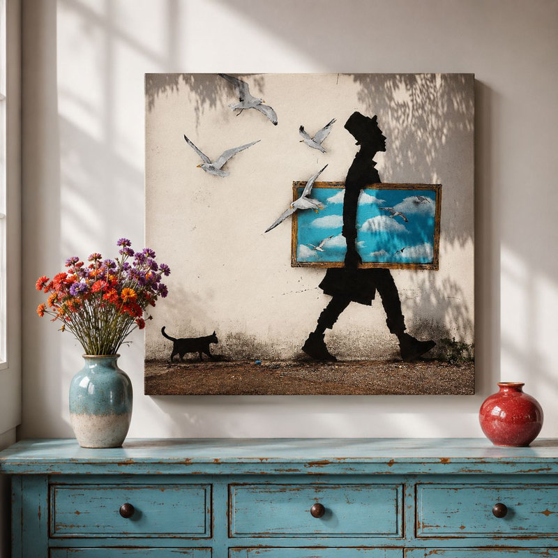 Peinture décorative sur toile