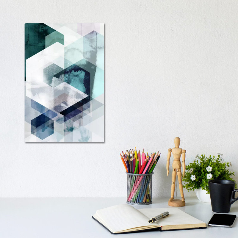 Graphic CLXV by Mareike Böhmer - Wrapped Canvas Painting, 20.32 cm H x 30.48 cm W