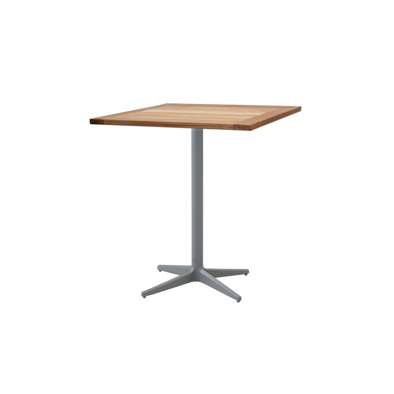 Drop Outdoor Square Coffee Table, Lava Gray, Lava Gray, 29.5" W x 29.5" L x 28.8" H