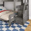Modern Farmhouse Bunk Bed With Staircase-1901218866-1901218871