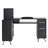 BarberPub L-Shape Nail Desk with Multiple Drawer and Storage Cabinet-588218139