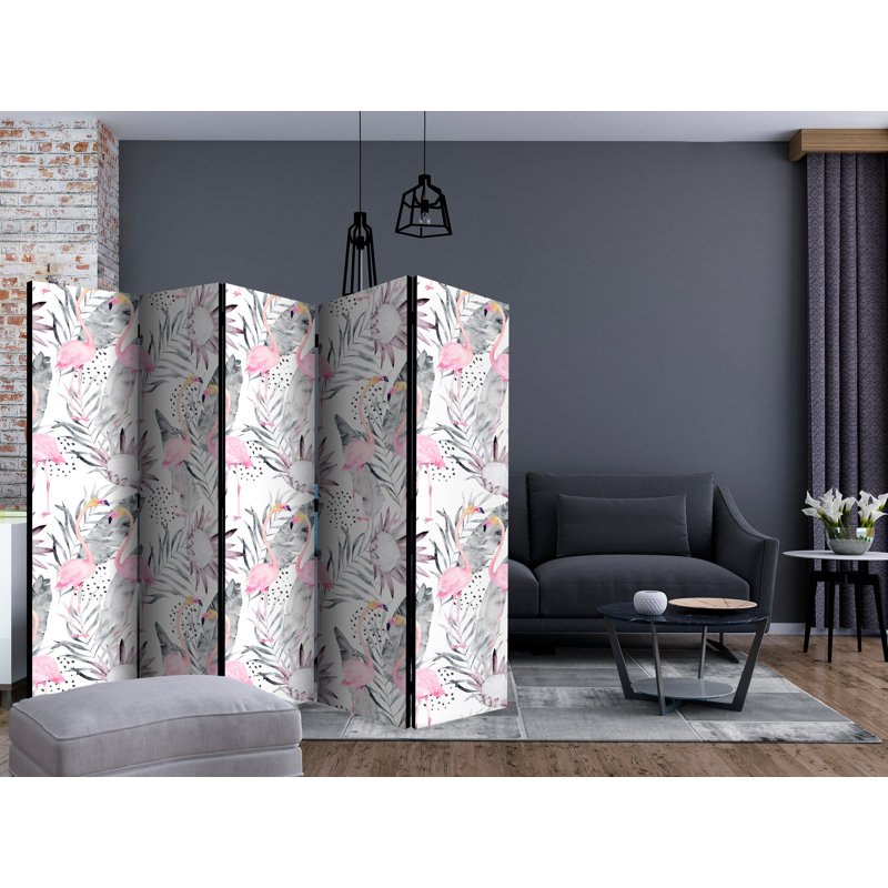 225cm W x 172cm H 5 - Panel  One Sided Room Divider Folding Room Divider