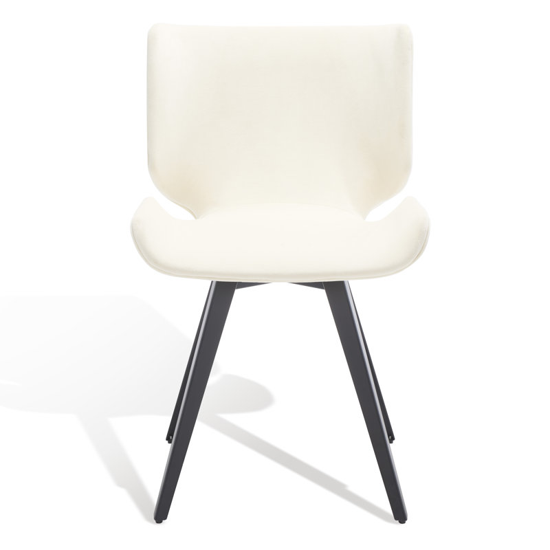 Matty 18.5'' H Leather Upholstered Pine Armchair, Cream