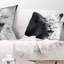 Yawning White Cat - Coussin imprimé animal
