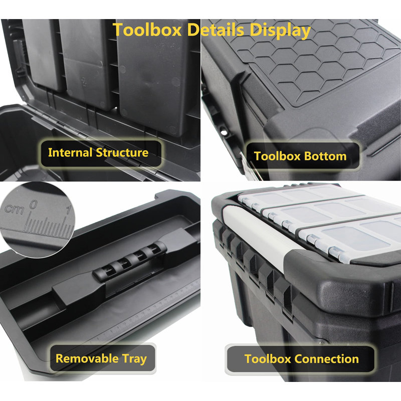 14" Tool Box with Removable Tray