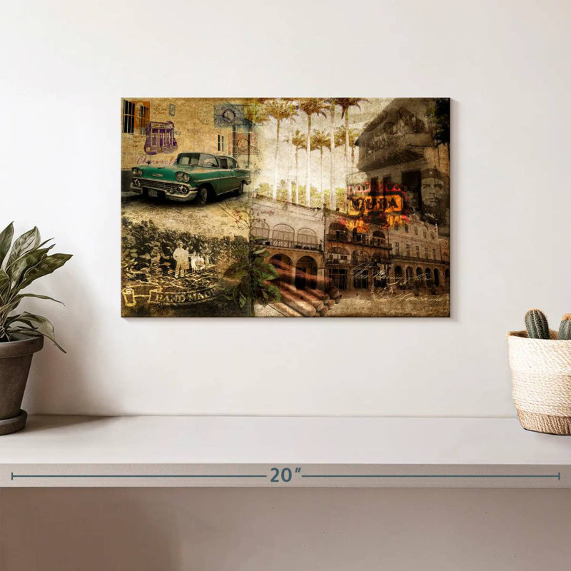 Kavia Collage Cuba, 8" H x 12" W