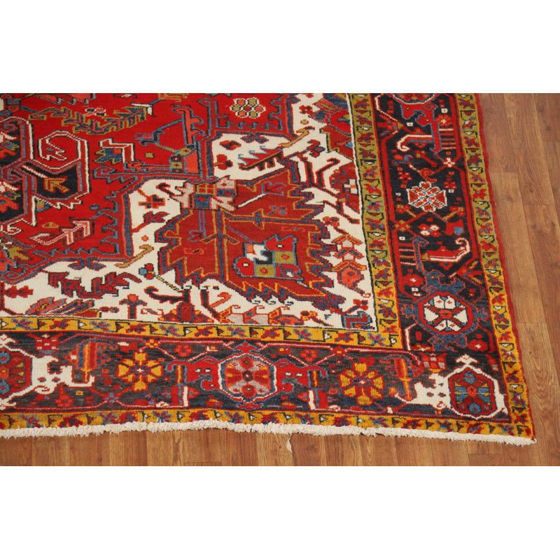 Tapis traditionnel géométrique rétro 8 x 11