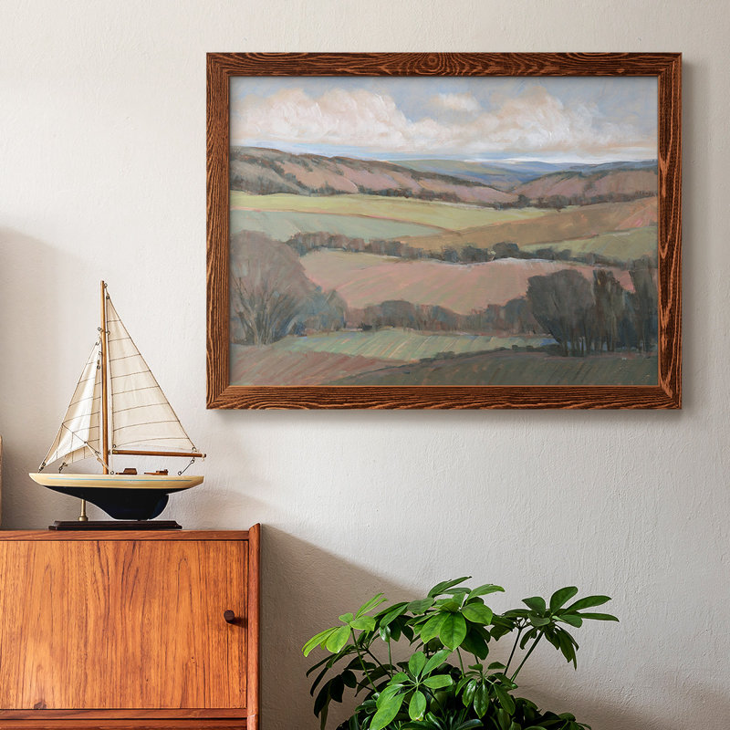 Hilly Countryside II, reproduction d'art sur toile, Érable, H 28 po x l 42 po