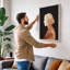 Woman in Profile Boho - Wrapped Canvas-584087397-584087399