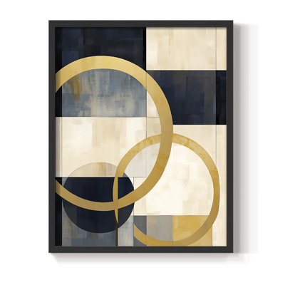 ABSTRACT Series DLXII - Impression encadrée de qualité supérieure - Prêt à accrocher - Aucun clou requis