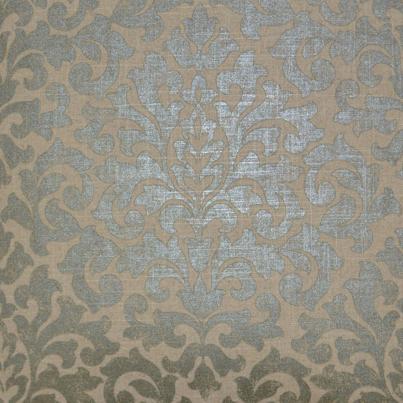 Glam Pillow Cover & Insert, Pewter, Square 24", Square 