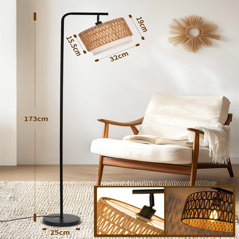 173cm Arched Floor Lamp